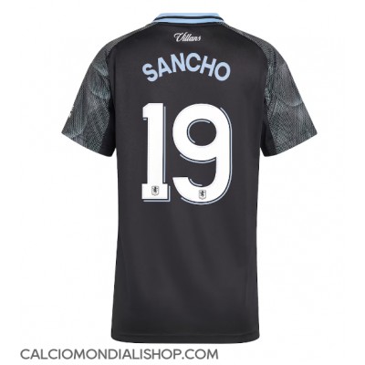 Maglie da calcio Aston Villa Jadon Sancho #19 Seconda Maglia Femminile 2025-26 Manica Corta Maglie da calcio Aston Villa Jadon Sancho #19 Seconda Maglia Femminile 2025-26 Manica Corta